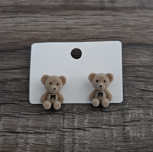 Jewelry - NIP Teddy Bear Earrings